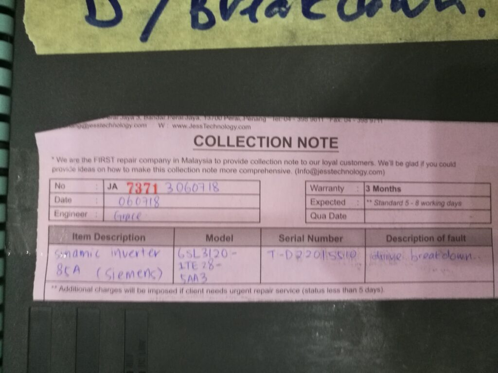 Image #4 of Repair SINAMIC 6SL3120-1TE28-5AA3 INVERTER in Malaysia, Singapore, Thailand, Indonesia