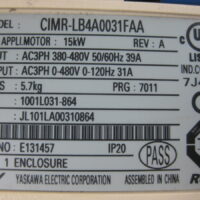 Repair YASKAWA CIMR-LB4A0031FAA SERVOPACK in Malaysia, Singapore, Thailand, Indonesia