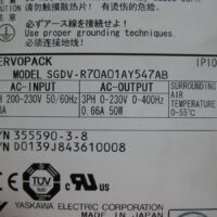 Repair YASKAWA SGDV-R70A01AY547AB SERVOPACK in Malaysia, Singapore, Thailand, Indonesia