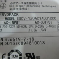 Repair YASKAWA  SGDV-120A01A001000 SERVOPACK in Malaysia, Singapore, Thailand, Indonesia
