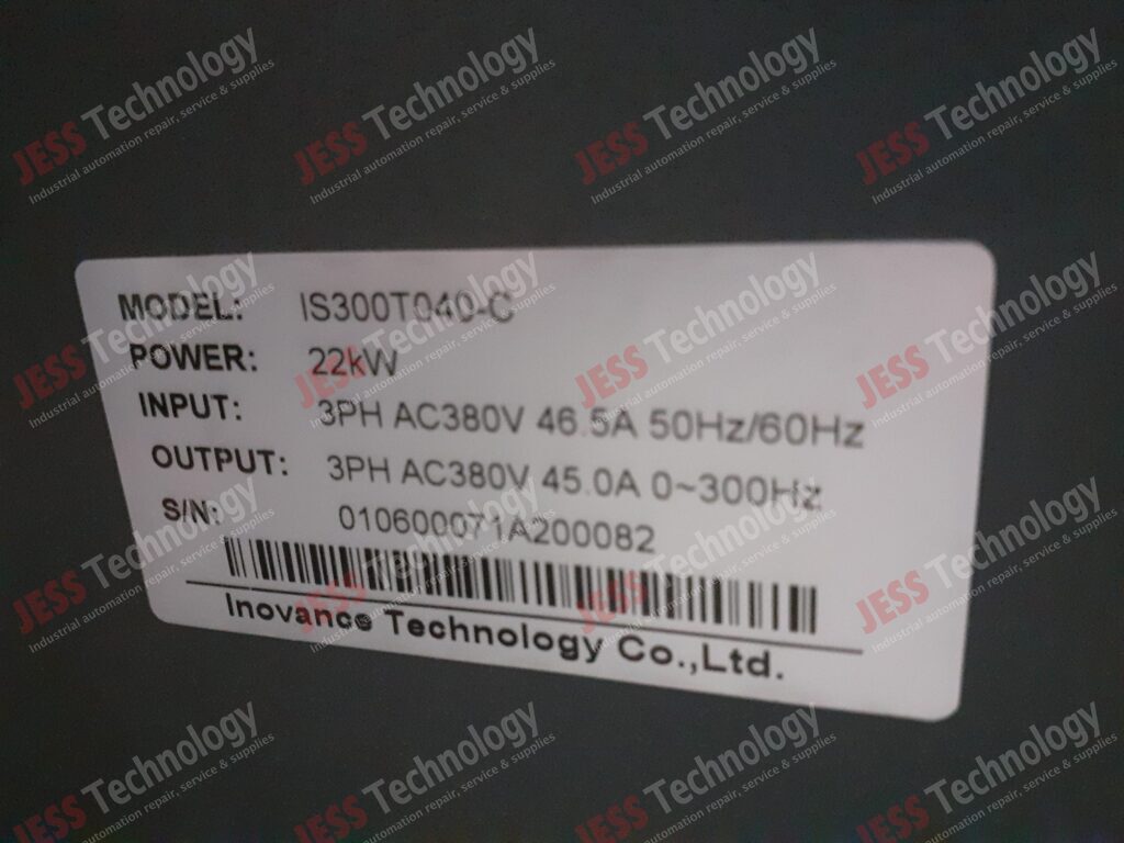 Image #3 of Repair INOVANCE IS300T040-C INNOVANCE INVERTER 22kW 0106000071A200082 in Malaysia, Singapore, Thailand, Indonesia