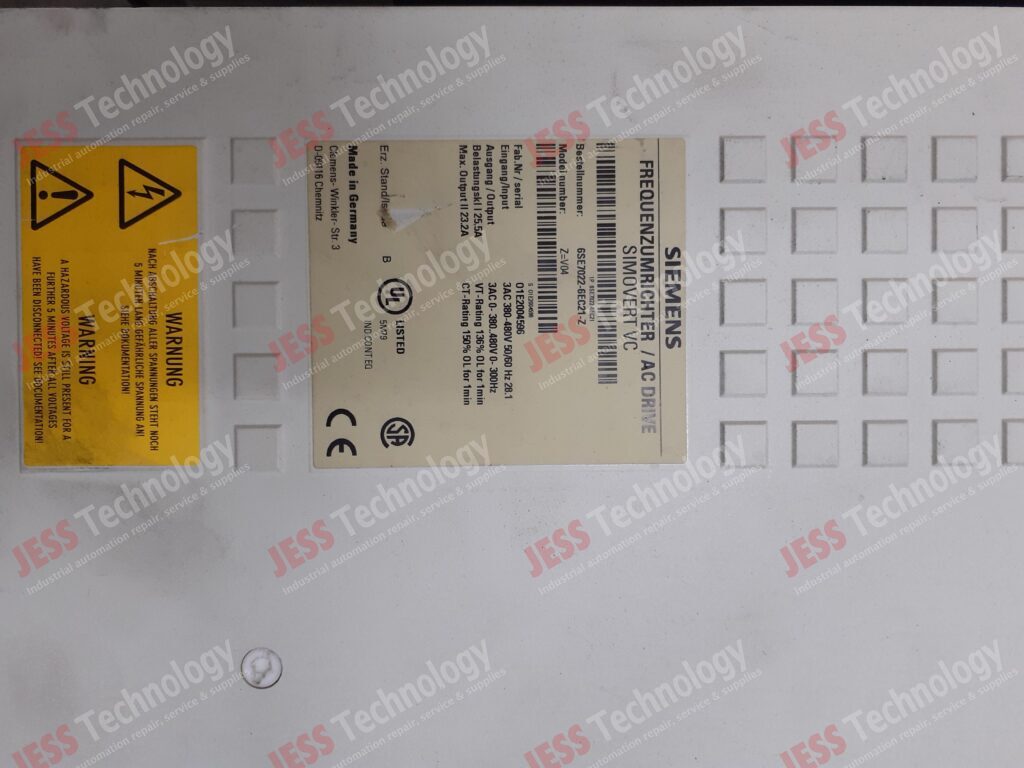 Image #4 of Repair SIEMENS 6SE7022-6EC21-Z SIEMENS SIMOVERT DC DRIVE 01E2004596 in Malaysia, Singapore, Thailand, Indonesia