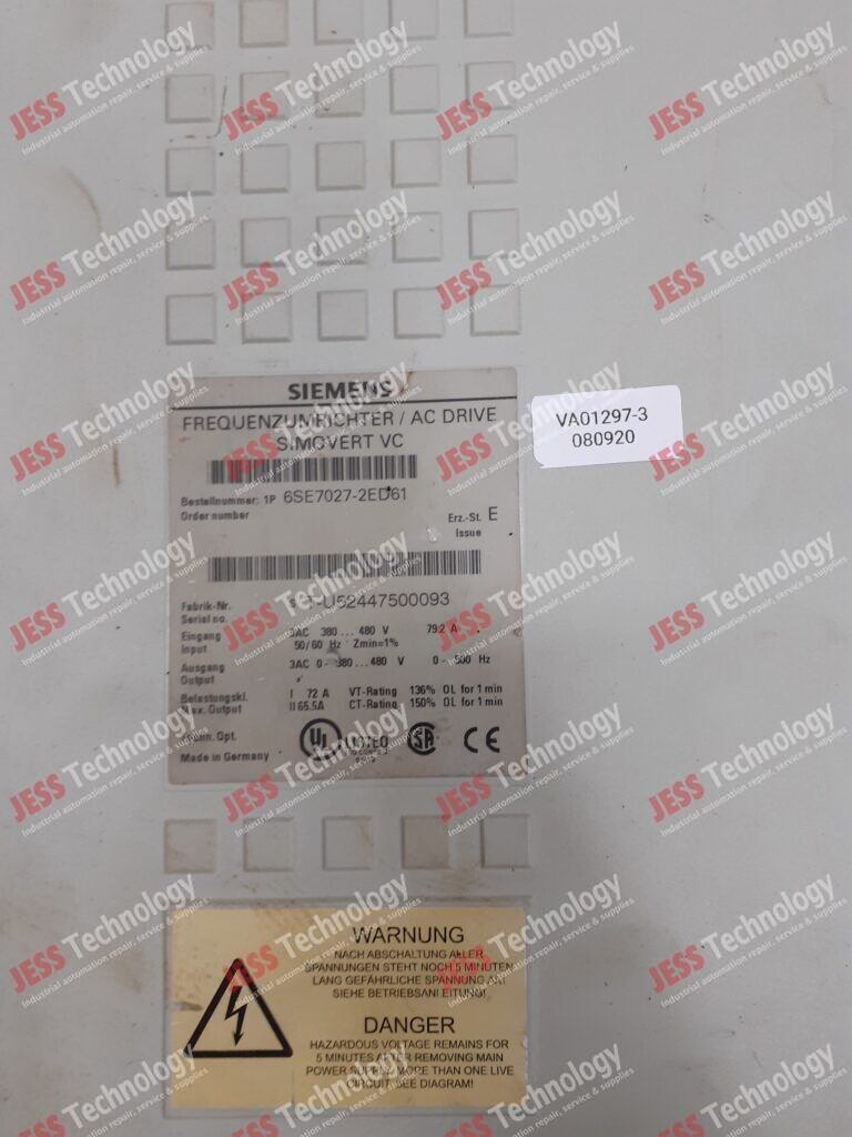 Image #3 of Repair SIEMENS 6SE7027-2ED61 Siemens inverter T-U52447500093 in Malaysia, Singapore, Thailand, Indonesia