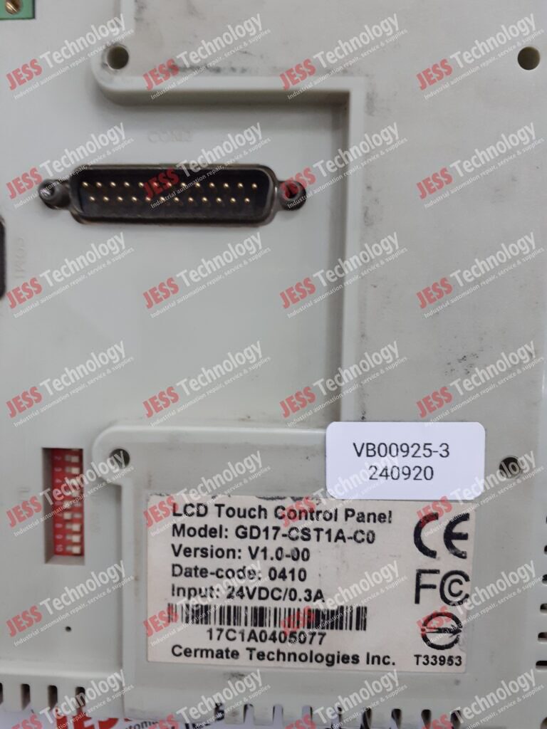 Image #2 of Repair CERMATE TECHNOLOGIES GD17-CST1A-C0 branson touchscreen 17C1A0405077 in Malaysia, Singapore, Thailand, Indonesia