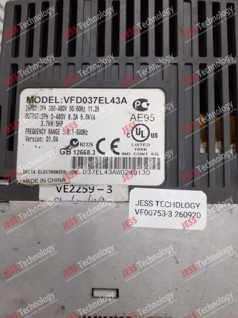 Image #2 of Repair DELTA VFD037EL43A Delta inverter 037EL43AW0240130 in Malaysia, Singapore, Thailand, Indonesia
