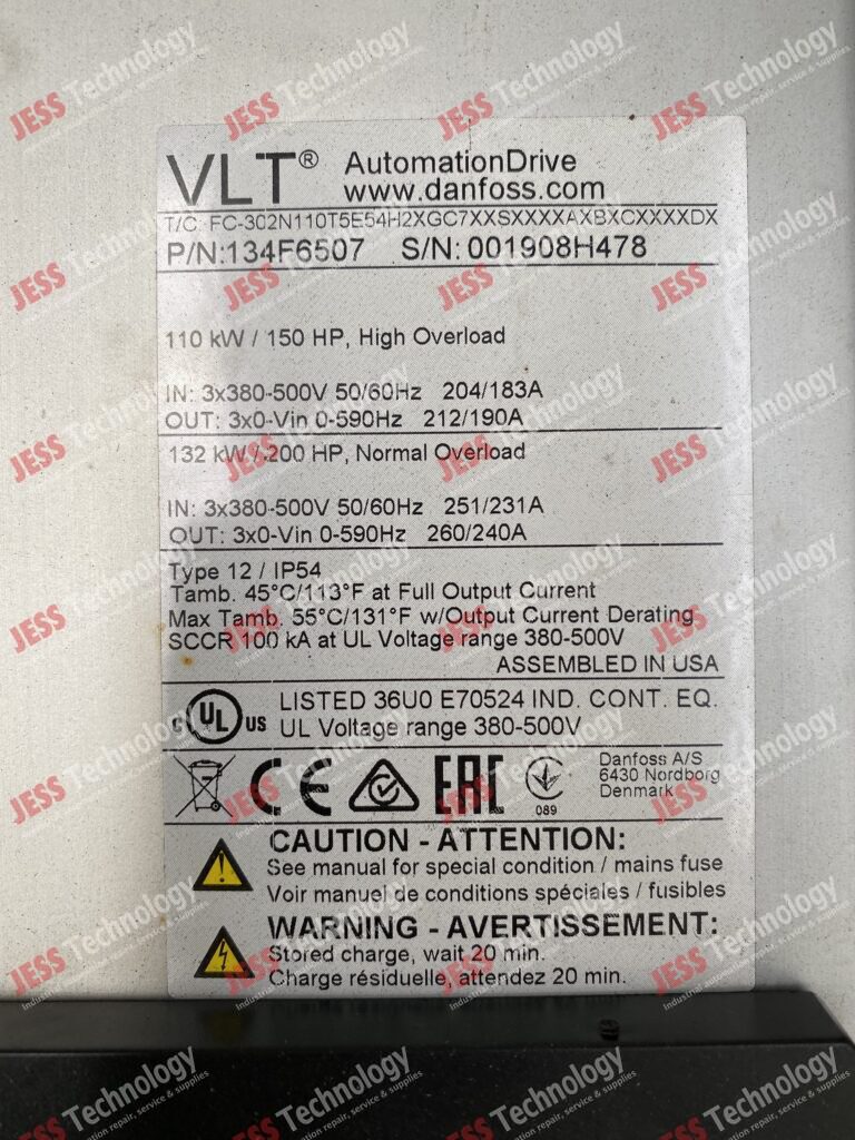 Image #3 of Repair DANFOSS 134F6507 Danfoss Inverter 001908H478 in Malaysia, Singapore, Thailand, Indonesia