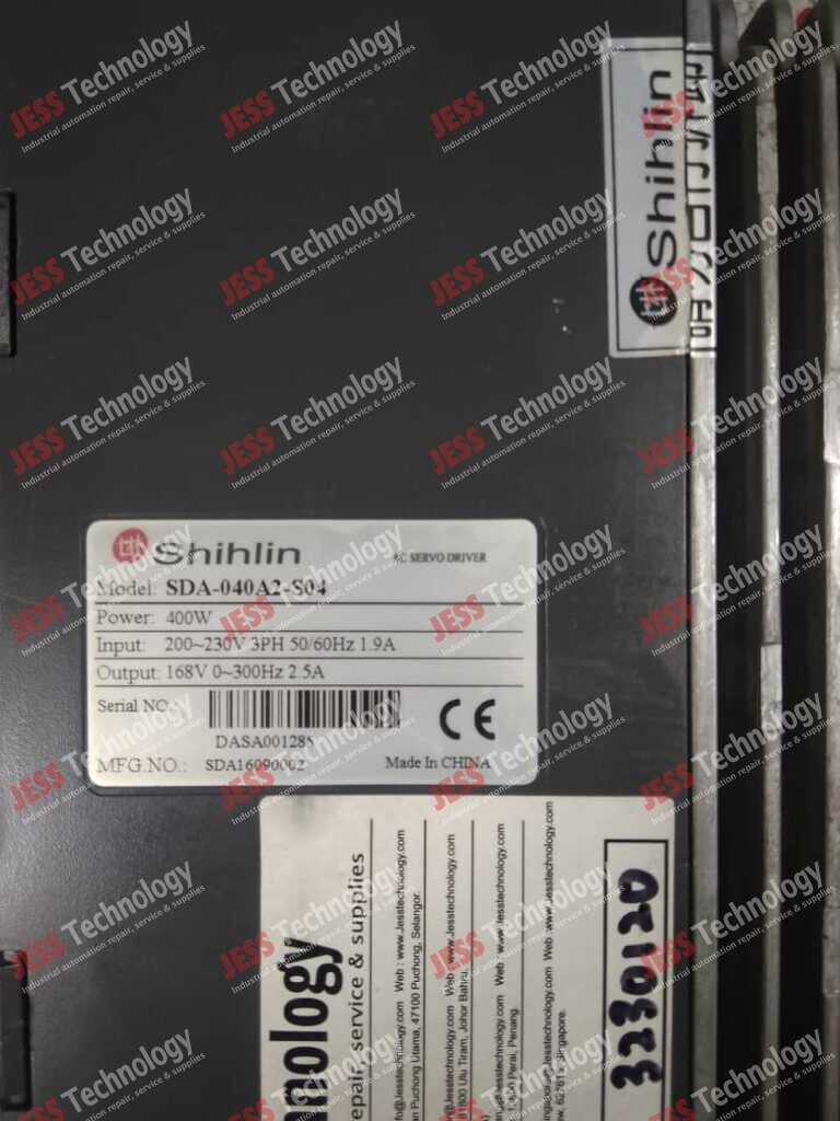 Image #2 of Repair SHIHLIN SDA-040A2-S04 Brand: Shihlin Servo Drive Model: SDA-040A2-S04 SN: DASA001285 DASA001285 in Malaysia, Singapore, Thailand, Indonesia