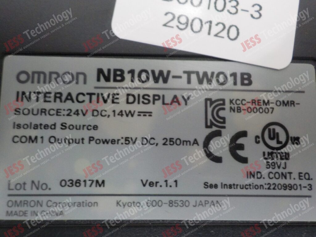 Image #1 of Repair OMRON NB10W-TW01B omron touchscreen - in Malaysia, Singapore, Thailand, Indonesia