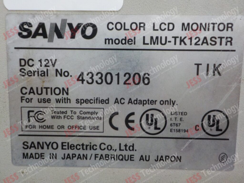 Image #1 of Repair SANYO LMU-TK12ASTR Touch screen 43301206 in Malaysia, Singapore, Thailand, Indonesia