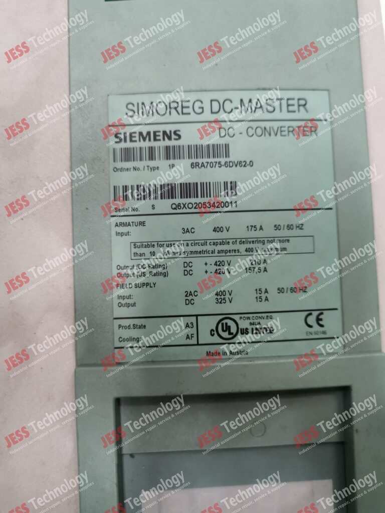 Image #3 of Repair SIEMEN DC CONVERTER 6RA7075-6DV62-0 Siemens Simoreg Dc Drive QBXO2053420011 in Malaysia, Singapore, Thailand, Indonesia