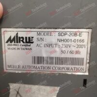 Repair MIRLE SDP-20B-E Mirle ac servo drive NH001-0166 in Malaysia, Singapore, Thailand, Indonesia