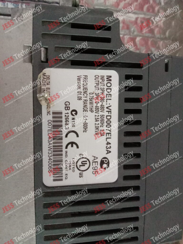 Image #3 of Repair DELTA INVERTER VFD007EL43A DELTA INVERTER MODEL: VFD007EL43A SN: 007EL43AW3340068 CUSTOMER DONT KNOW THE FAULTY, ITS BEEN LONG TIME WITH THEM 007EL43AW3340068 in Malaysia, Singapore, Thailand, Indonesia