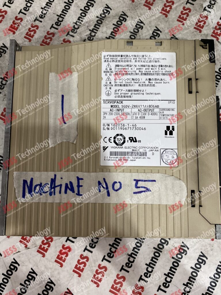 Image #3 of Repair YASKAWA SGDV-2R8A11AY806AB Brand: Yaskawa Servopack Model: SGDV-2R8A11AY806AB S/N: D0119D671730046 D0119D671730046 in Malaysia, Singapore, Thailand, Indonesia
