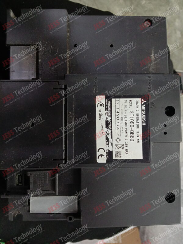 Image #4 of Repair MITSUBISHI GRAPHIC OPERATION TERMINAL GT1050-QBBD MITSUBISHI GRAPHIC OPERATION TERMINAL MODEL: GT1050-QBBD SERIAL NUMBER: 14Y0774 FAULTY: THE ITEM CANNOT FUNCTION BECAUSE WAS SOAK IN WATER 14Y0774 in Malaysia, Singapore, Thailand, Indonesia
