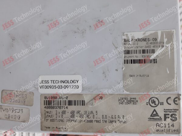 Image #2 of Repair ACOPOS 8V1090.00-2 Acopos 1090 48080370714 in Malaysia, Singapore, Thailand, Indonesia