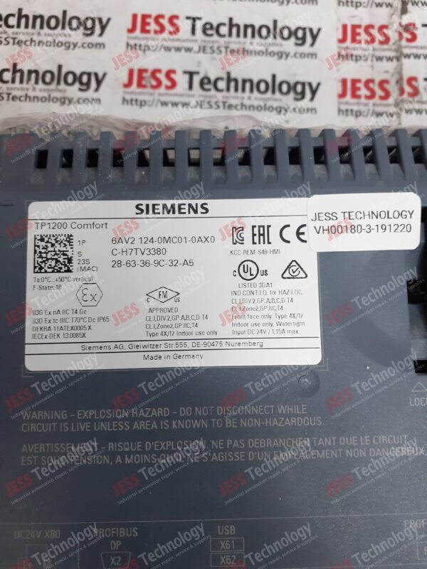 Image #2 of Repair SIEMENS 6AV2124-0MC01-0AX0 Siemens Touch Screen C-H7TV3380 in Malaysia, Singapore, Thailand, Indonesia