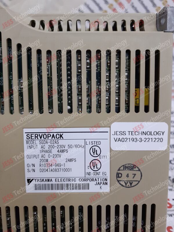 Image #2 of Repair YASKAWA SGDA-02AS Servo D2047A083710001 in Malaysia, Singapore, Thailand, Indonesia