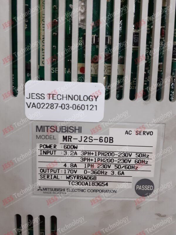 Image #2 of Repair MITSUBISHI MR-J2S-60B Mitsubishi servo W5YR8A068 in Malaysia, Singapore, Thailand, Indonesia