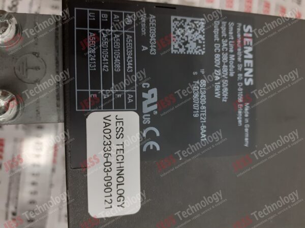 Image #2 of Repair SIEMENS SINAMIC 6SL3430-6TE21-6AA1 Siemens power supply A5E03943443 in Malaysia, Singapore, Thailand, Indonesia