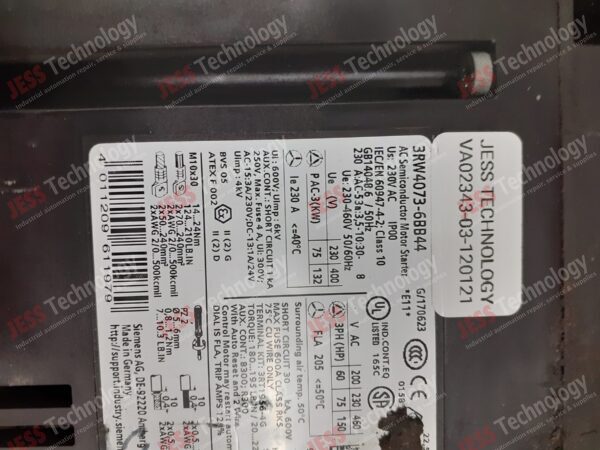Image #2 of Repair Siemens ac semiconductor motor starter 3RW4073-6BB44 Siemens AC semicondcutor motor starter 4011209611979 in Malaysia, Singapore, Thailand, Indonesia