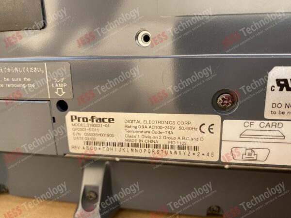 Image #3 of Repair PROFACE GP2501-SC11 Proface Touchscreen 056335H001903 in Malaysia, Singapore, Thailand, Indonesia