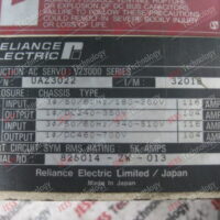 Repair RELIANCE ELECTRIC DIGITAL AC SERVO CONTROL UAZ3022 BRAND: RELIANCE ELECTRIC DIGITAL AC SERVO CONTROL, MODEL: UAZ3022, S/N: 32018 32018 in Malaysia, Singapore, Thailand, Indonesia