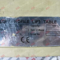 Repair LOW PROFILE LIFT TABLE, HU100 LOW PROFILE LIFT TABLE, MODEL: HU100 – in Malaysia, Singapore, Thailand, Indonesia