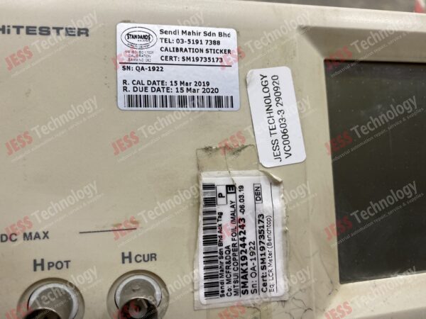 Image #3 of Repair HIOKI SMAK19244243 HIOKI Tester QA-1922 in Malaysia, Singapore, Thailand, Indonesia