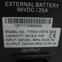 Repair RIGHT POWER TITAN VISTA 3000 EXTERNAL BATTERY/UPS in Malaysia, Singapore, Thailand, Indonesia