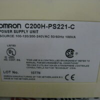 Repair OMRON C200H-PS221-C PROGRAMMABLE CONTROLLER in Malaysia, Singapore, Thailand, Indonesia