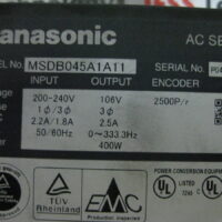 Repair PANASONIC  MSDB045A1A11 AC SERVO in Malaysia, Singapore, Thailand, Indonesia