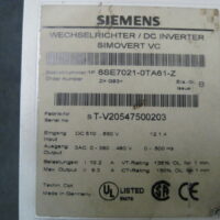 Repair SIEMENS 6SE7021-0TA61-Z DC INVERTER in Malaysia, Singapore, Thailand, Indonesia