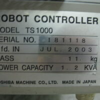Repair TOSHIBA TS1000 ROBOT CONTROLLER in Malaysia, Singapore, Thailand, Indonesia
