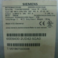 Repair SIEMENS 6SE6430-2UD42-5GA0 MICROMASTER 430 AC INVERTER DRIVE 250KW in Malaysia, Singapore, Thailand, Indonesia