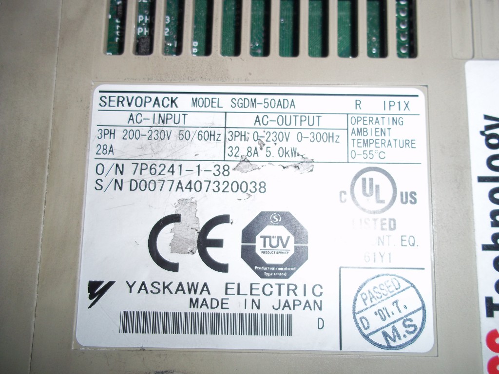 Image #1 of Repair SDGM-50ADA YASKAWA YASKAWA SERVOPACK in Malaysia, Singapore, Thailand, Indonesia