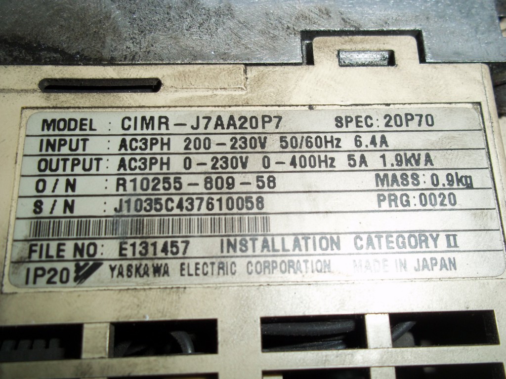 Image #1 of Repair CIMR-J7AA20P7 YASKAWA YASKAWA in Malaysia, Singapore, Thailand, Indonesia