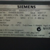 Repair 6SE6420-2UD17-5AA1 SIEMENS  SIEMENS MICROMASTER 420 in Malaysia, Singapore, Thailand, Indonesia