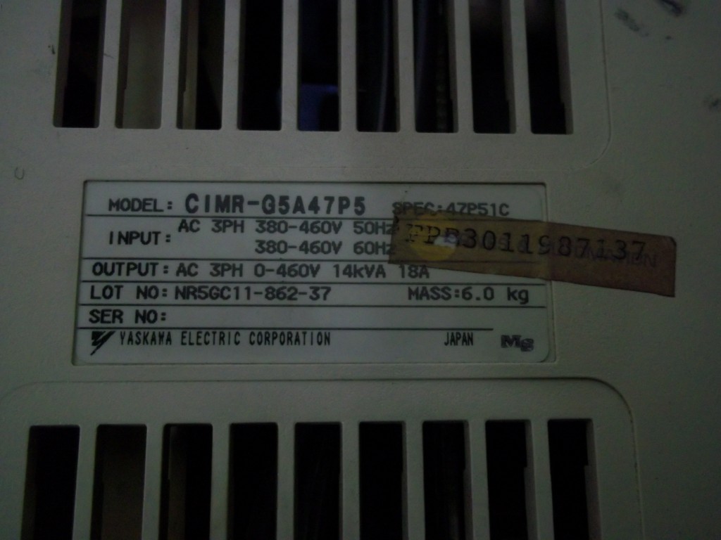 Image #1 of Repair CIMR-G5A47P5 YASKAWA YASKAWA INVERTER VARISPEED 616G5 in Malaysia, Singapore, Thailand, Indonesia