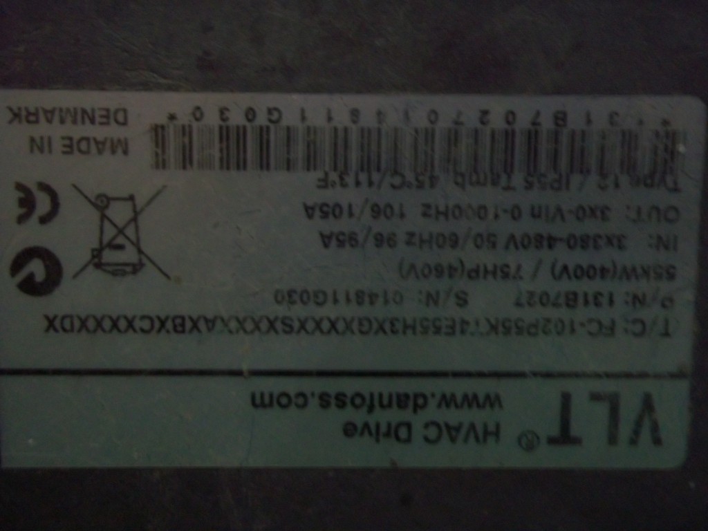 Image #2 of Repair 131B7027 DANFOSS DANFOSS VLT HVAC DRIVE INVETER in Malaysia, Singapore, Thailand, Indonesia