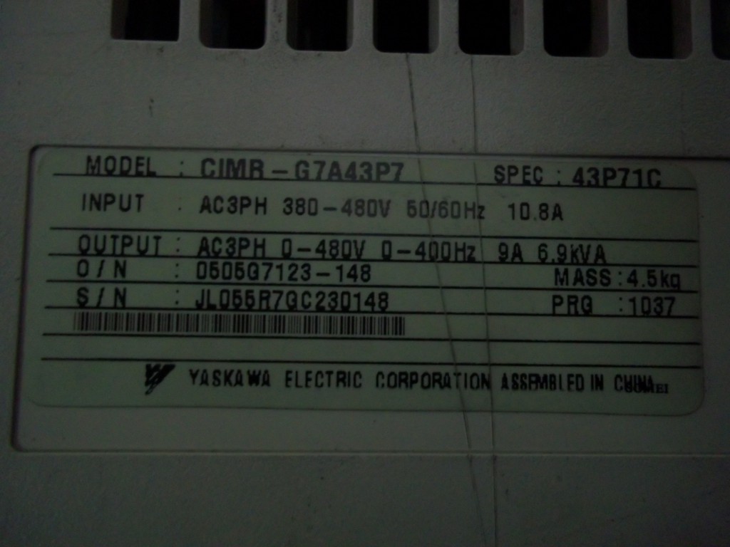 Image #1 of Repair CIMR-G7A43P7 KOMATSU YASKAWA INVERTER in Malaysia, Singapore, Thailand, Indonesia