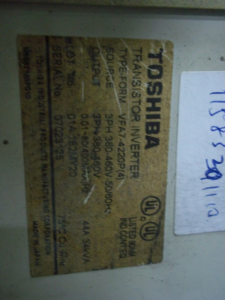 Image #2 of Repair VFA7-4220P (4) TOSHIBA TOSHIBA TRANSISTOR INVERTER in Malaysia, Singapore, Thailand, Indonesia