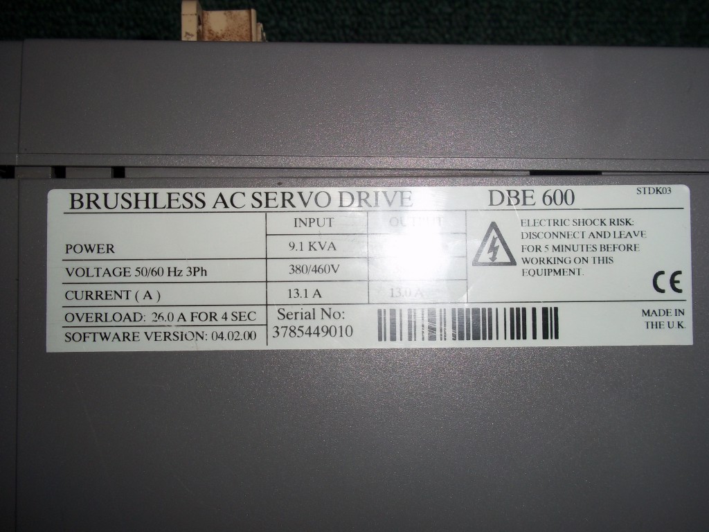 Image #1 of Repair DBE 600 AC CONTROL TECHNIQUES BRUSHLESS AC SERVO DRIVE in Malaysia, Singapore, Thailand, Indonesia