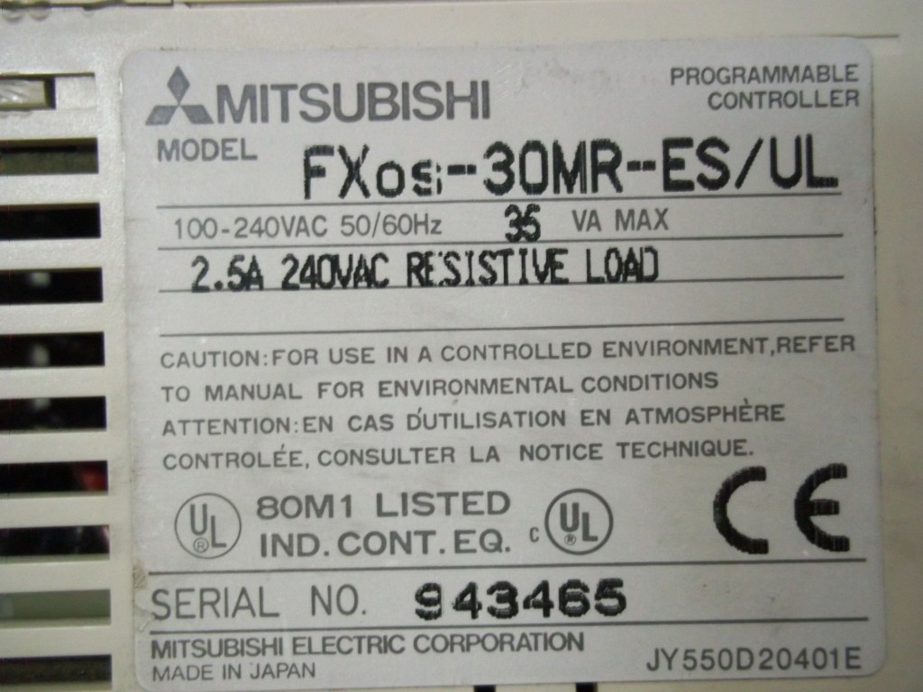Image #1 of Repair FXos-30MR-ES/UL MITSUBISHI MITSUBISHI PLC in Malaysia, Singapore, Thailand, Indonesia