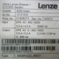Repair E82MV222_4B001XX2E37 (D-31855) LENZE  LENZE 8200 MOTEC in Malaysia, Singapore, Thailand, Indonesia