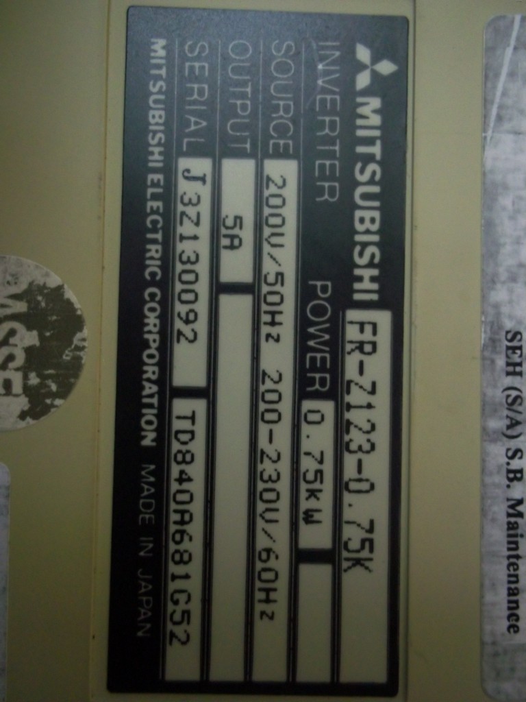 Image #1 of Repair FR-Z123-0.75K MITSUBISHI MITSUBISHI FREQROL-Z123 in Malaysia, Singapore, Thailand, Indonesia