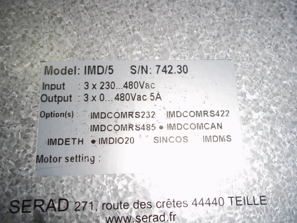 Image #3 of Repair IMD/5 INTELLIGENT INTELLIGENT MOTION DRIVE in Malaysia, Singapore, Thailand, Indonesia