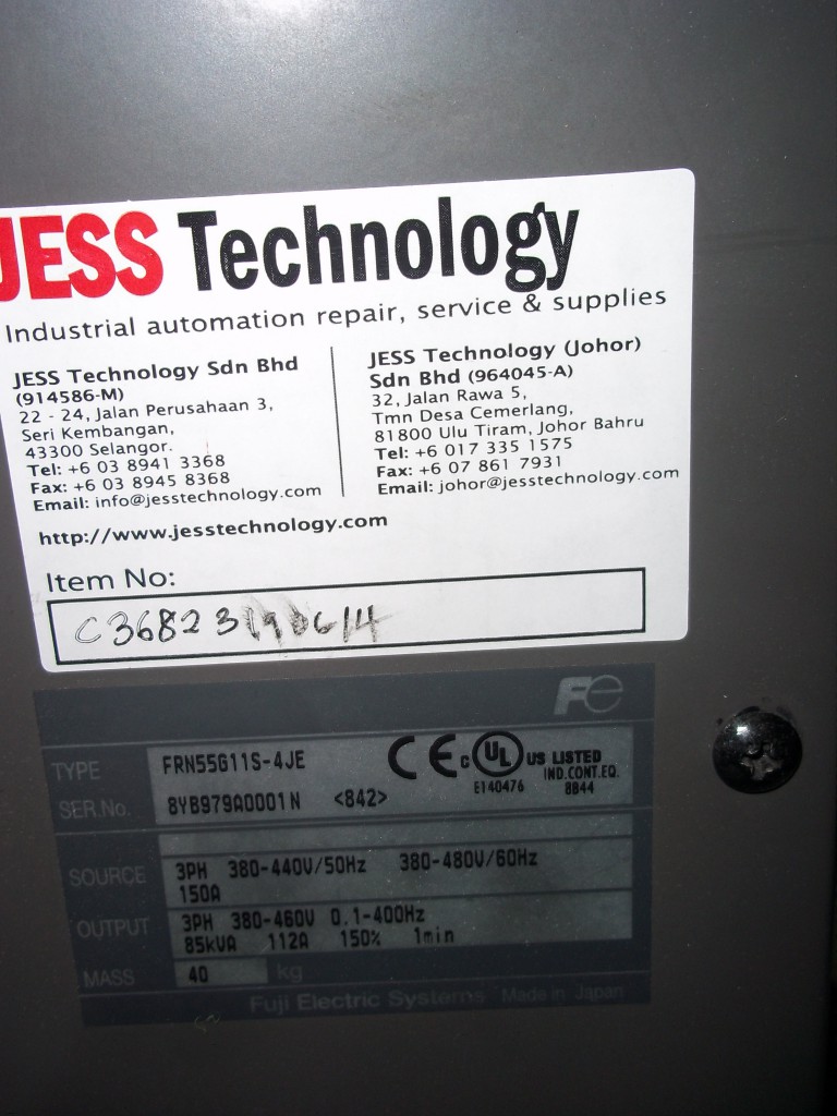 Image #2 of Repair FRN55G11S-4JE FUJI FRENIC FRENIC 5000G11 in Malaysia, Singapore, Thailand, Indonesia
