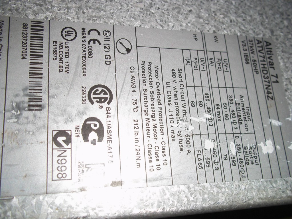 Image #1 of Repair ATV71HD37N4Z SCHNEIDER SHNEIDER ELECTRIC ALTIVAR 71 in Malaysia, Singapore, Thailand, Indonesia