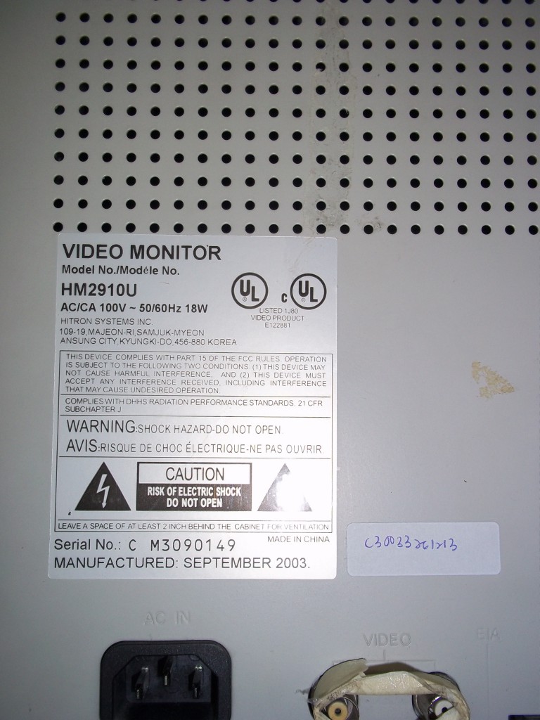 Image #1 of Repair HM2910U SAMSUNG VIDEO MONITOR in Malaysia, Singapore, Thailand, Indonesia