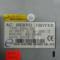 Repair ESDA-30C TECO TECO AC SERVO DRIVER in Malaysia, Singapore, Thailand, Indonesia